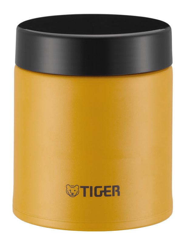 Tiger black with thermos thermal insulation lunch box stainless steel lunch  jar 699234114289