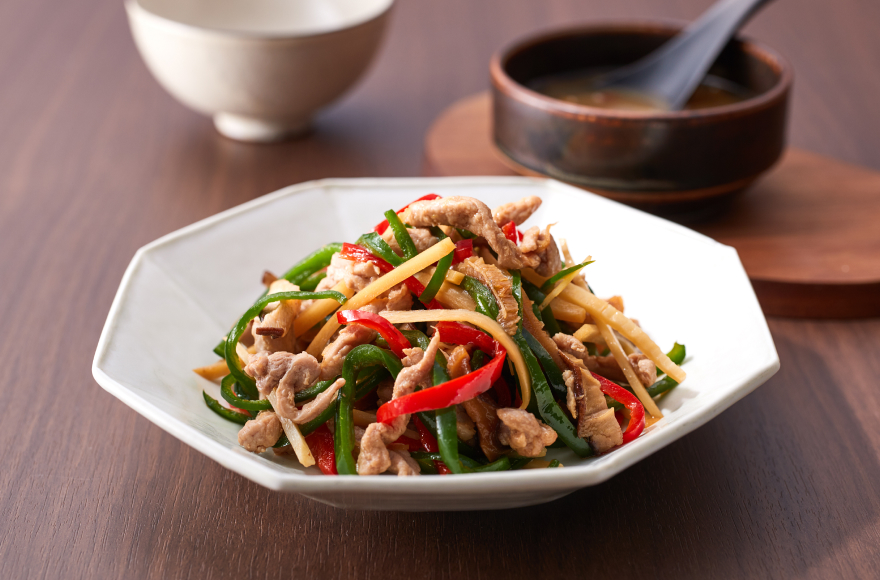 stir-fried shredded beef with green pepper