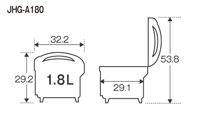 電子ジャー〈炊きたて〉JHG-A110/A180/A270 | 製品情報 | タイガー魔法瓶
