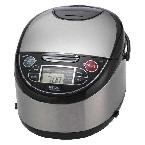 Tiger Corporation JNP-S55U-HU 3-Cup Rice Cooker and Warmer, Stainless Steel  Gray JNP+S55UHUY - The Home Depot