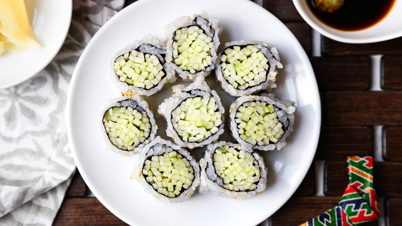 Kappa Maki (Cucumber Roll), Easy Veggie Sushi Recipe
