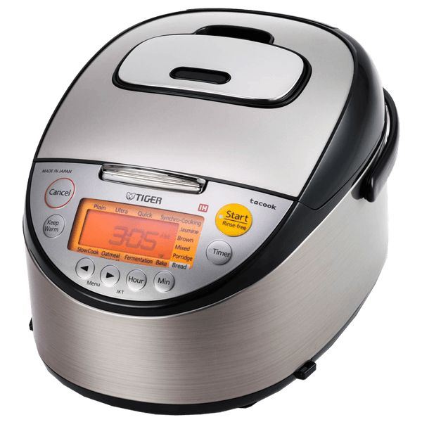  Tiger Corporation JKT-D18U 10-Cup (Uncooked) IH Rice Cooker,  black & stainless steel : Everything Else
