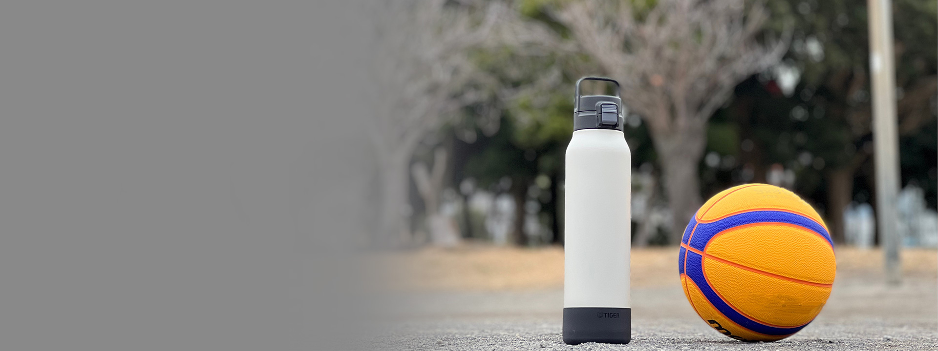 Push Button Stainless Steel Water Bottle with Silicone Handle